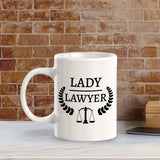 Lady Lawyer 11oz Plastic or Ceramic Mug | For Attorneys and Legal Students