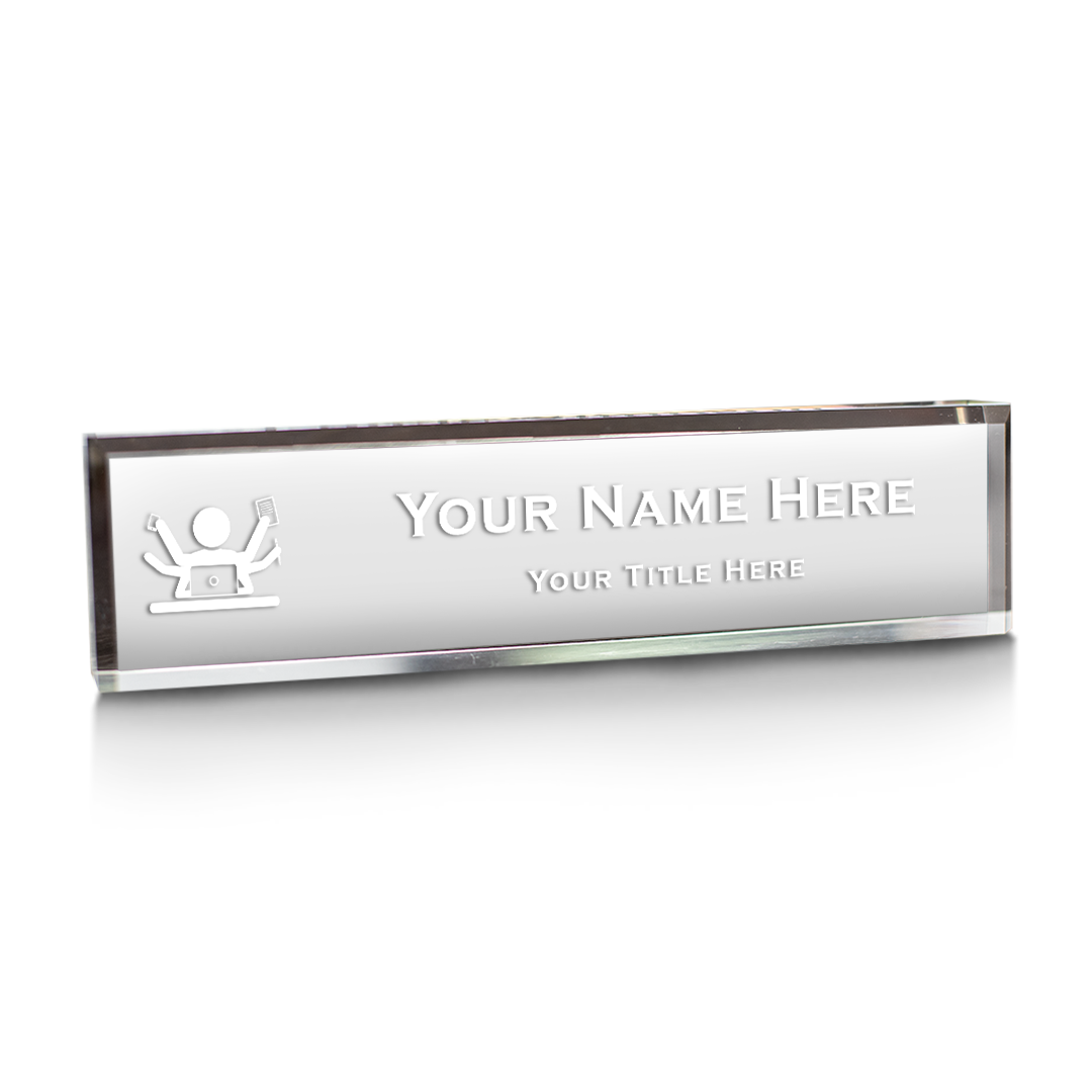 Tasker Sign Chaos Coordinator Multi-Tasker Personalized Acrylic Desk Sign (2x10 ...