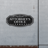 Victorian Plus Attorney's Office Wall or Door Sign | Legal and Courtroom Decoration