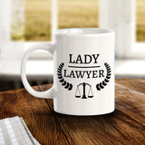 Lady Lawyer 11oz Plastic or Ceramic Mug | For Attorneys and Legal Students