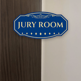 Victorian Plus Jury Room Wall or Door Sign | Legal and Courtroom Decoration