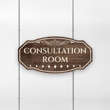 Victorian Plus Consultation Room Wall or Door Sign | Legal and Courtroom Decoration