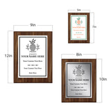 Hospitality Theme Customizable Award Plaque | Recognition of Achievement and Service Personalizable Plaques