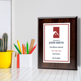 Real Estate Theme Customizable Award Plaque | Recognition of Achievement and Service Personalizable Plaques