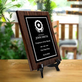 Employee Of The Month Customizable Award Plaque | Recognition of Achievement and Service Personalizable Plaques