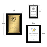 Top Producer of the Year Customizable Black Frame Award Plaque | Easel Mount Option | Achievement and Recognition Personalizable Plaques