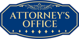 Victorian Plus Attorney's Office Wall or Door Sign | Legal and Courtroom Decoration