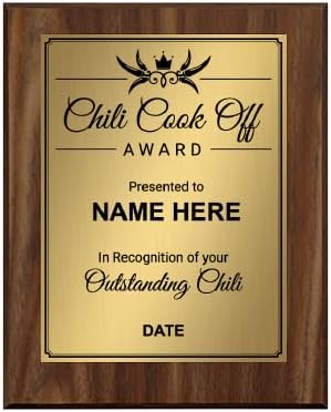 Signs ByLITA Customizable Chili Cook Off Award Wooden Plaque Award wit ...