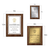 Custom Logo Wooden Award Plaque | Easel Mount Option | Upload Your Logo | Recognition of Achievement and Service Personalizable Plaques