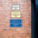 Signs ByLITA Classic Framed Courtroom Entry Restricted to Participants and Attorneys Only Door or Wall Sign Durable ABS Plastic | Laser Engraved | Easy Installation | Courtroom