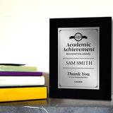 Signs ByLITA Academic Achievement Recognition Customizable Black Frame Award Wooden Plaque Award with Easel Stand |For Winners of Awards Certificates and Achievements