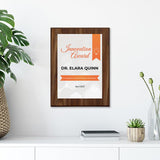Innovation Award (Wooden) Wall Plaque With Easel Acrylic Stand | Certificates & Achievements Personalized Wall Prints (Plaques)