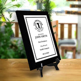 Top Producer of the Year Customizable Black Frame Award Plaque | Easel Mount Option | Achievement and Recognition Personalizable Plaques