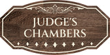 Victorian Plus Judge's Chambers Wall or Door Sign | Legal and Courtroom Decoration