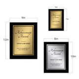 Signs ByLITA Customizable Achievement Award Wooden Plaque with Easel Stand, Engraved Gift for Students, Employees, Special Achievement and Corporate Awards