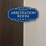 Victorian Plus Arbitration Room Wall or Door Sign | Legal and Courtroom Decoration