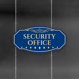 Victorian Plus Security Office Wall or Door Sign | Legal and Courtroom Decoration