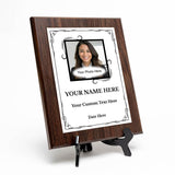 Custom Square Photo Logo Frame Heart Border Wall Plaque | Personalized Wall Plaque | Home Decor, Gifts, and Special Occasions