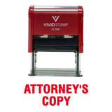 Attorney'S Copy Self Inking Rubber Stamp