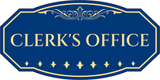 Victorian Plus Clerk's Office Wall or Door Sign | Legal and Courtroom Decoration