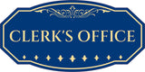 Victorian Plus Clerk's Office Wall or Door Sign | Legal and Courtroom Decoration