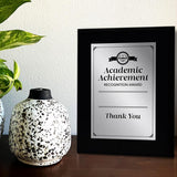Signs ByLITA Academic Achievement Recognition Customizable Black Frame Award Wooden Plaque Award with Easel Stand |For Winners of Awards Certificates and Achievements