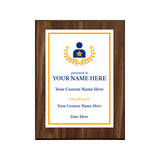 Leadership Customizable Award Plaque | Achievement and Recognition Personalizable Plaques