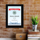 Community Hero Award Personalized (Wooden) Wall Plaque With Easel Acrylic Stand | Certificates & Achievements Personalized Wall Prints (Plaques)