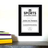 Musical and Artistic Excellence Certificate Custom Award Wall Plaque With Easel Acrylic Stand | Personal Achievement Wall Plaques