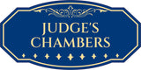 Victorian Plus Judge's Chambers Wall or Door Sign | Legal and Courtroom Decoration