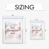 Signs ByLITA Personalized Acrylic Award Plaque with Patriot Faded US Flag Design – Custom Engraved Clear Desk Award, Recognition Gift, Office Decor (Multiple Sizes)