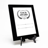 Signs ByLITA Customizable Black Frame Wooden Award Plaque | Optional Easel Mount | Personalizable Recognition Gift for Winners of Awards, Certificates and Achievements