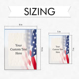 Signs ByLITA Personalized Acrylic Award Plaque with Honor Faded US Flag Design – Custom Engraved Clear Desk Award, Recognition Gift, Office Decor (Multiple Sizes)