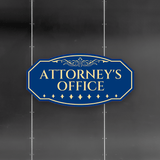 Victorian Plus Attorney's Office Wall or Door Sign | Legal and Courtroom Decoration
