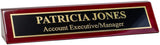 Piano Finished Rosewood Desk Name Plate