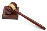 Wooden Gavel and Sound Block Set